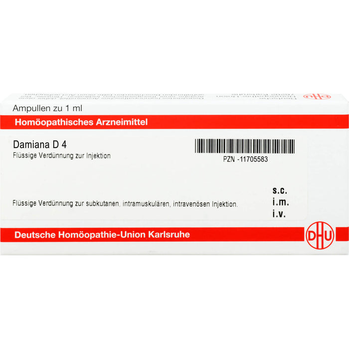 Damiana D4 DHU Ampullen, 8 St. Ampullen