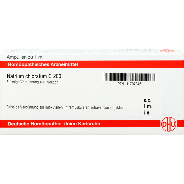 DHU Natrium chloratum C200 Ampullen, 8 St. Ampullen