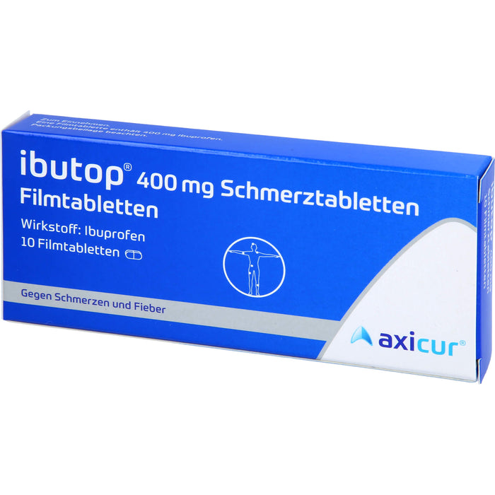 ibutop 400 mg Schmerztabletten Reimport axicorp, 10 pc Tablettes