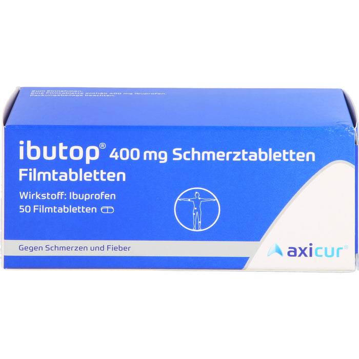 ibutop 400 mg Schmerztabletten Reimport axicorp, 50 pc Tablettes