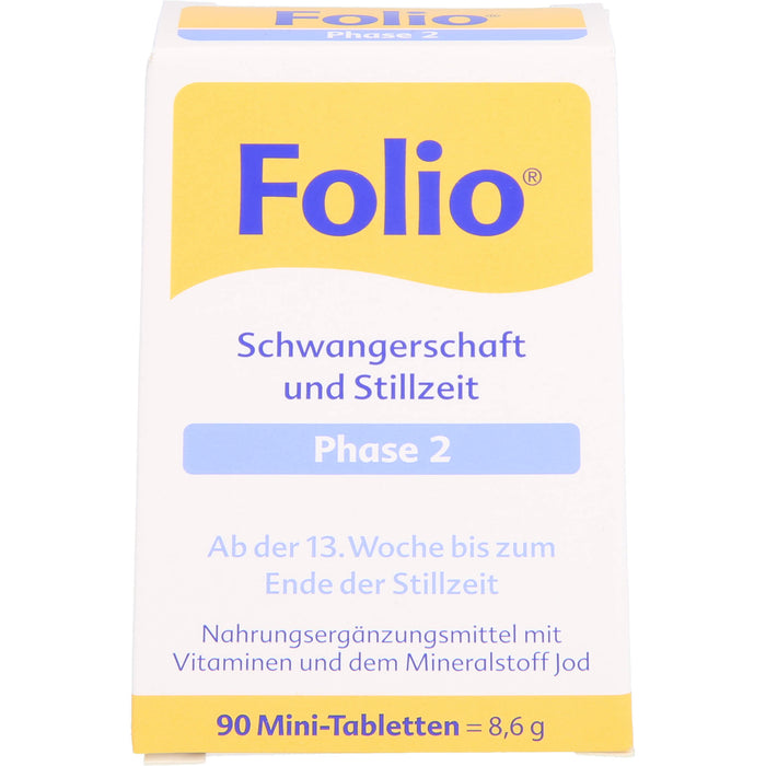 Folio Schwangerschaft und Stillzeit Phase 2 Mini-Tabletten, 90 pcs. Tablets