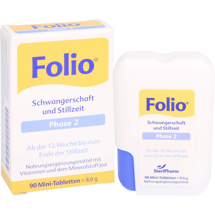 Folio Schwangerschaft und Stillzeit Phase 2 Mini-Tabletten, 90 pc Tablettes