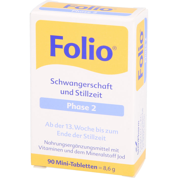 Folio Schwangerschaft und Stillzeit Phase 2 Mini-Tabletten, 90 St. Tabletten