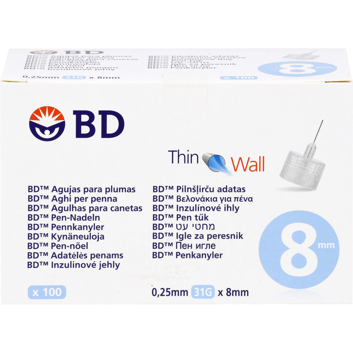 BD THIN Wall Pen-Nadeln 0,25 31 Gx8mm, 100 St KAN