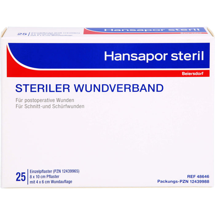 HANSAPOR steril Wundverband, 25 St VER