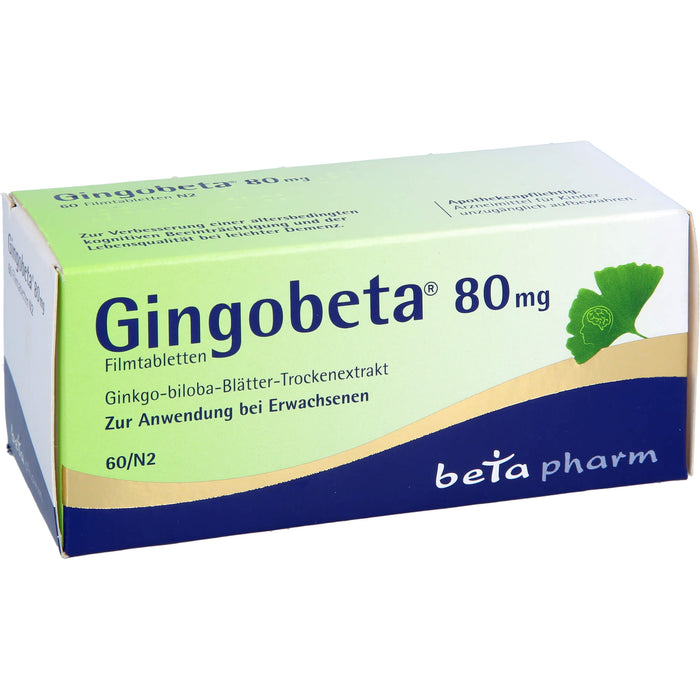 Gingobeta 80 mg Filmtabletten, 60 pcs. Tablets