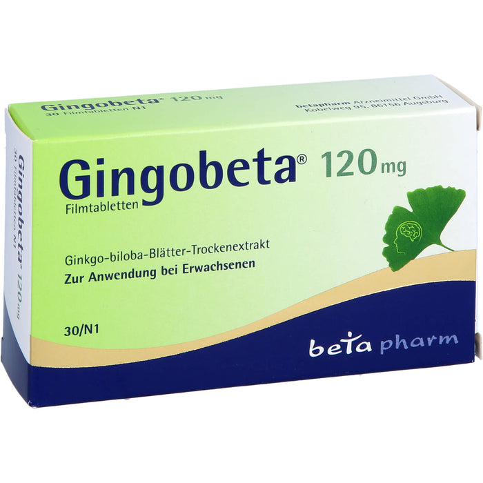 Gingobeta 120 mg Filmtabletten, 30 St. Tabletten