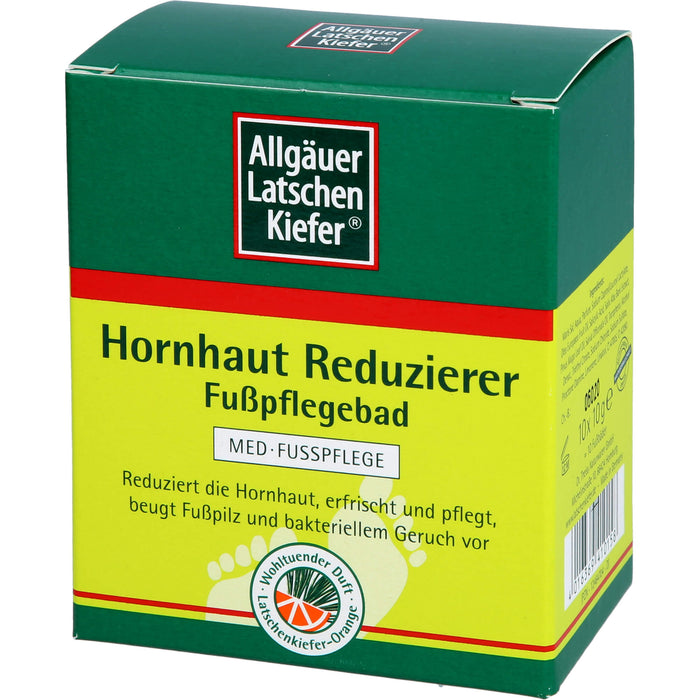 Allgäuer Latschen Kiefer Hornhaut Reduzierer Fußpflegebad, 10 pcs. Sachets