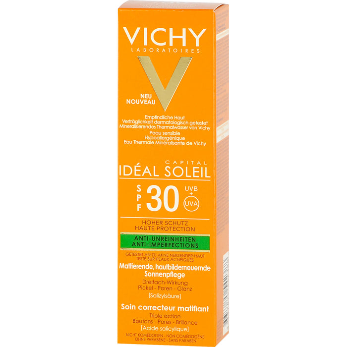 VICHY Capital Idéal Soleil Anti-Unreinheiten SPF 30 Sonnenpflege, 50 ml Cream