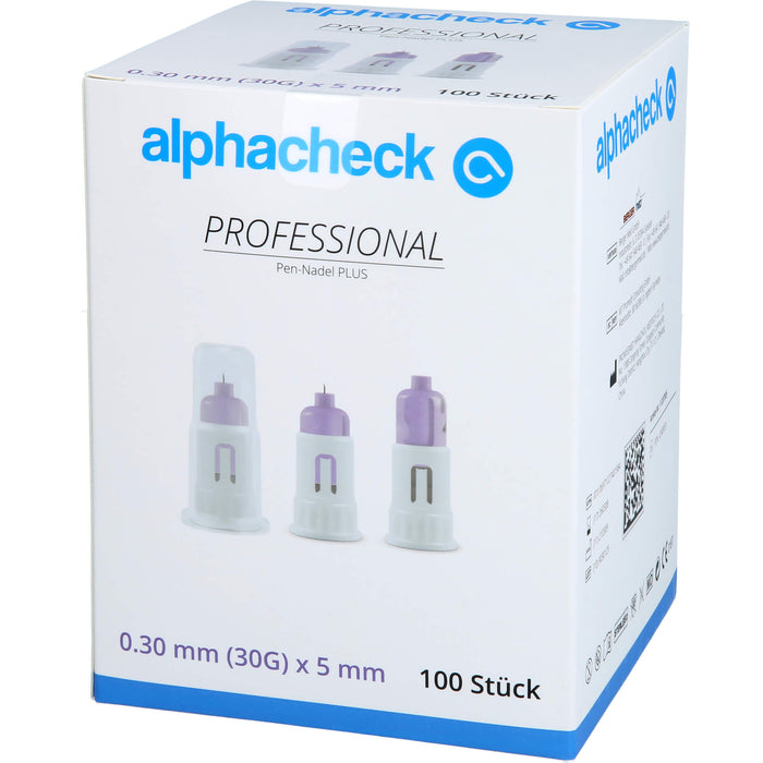 alphacheck professional Pen-Nadel PLUS 5 mm x 30G, 100 St KAN