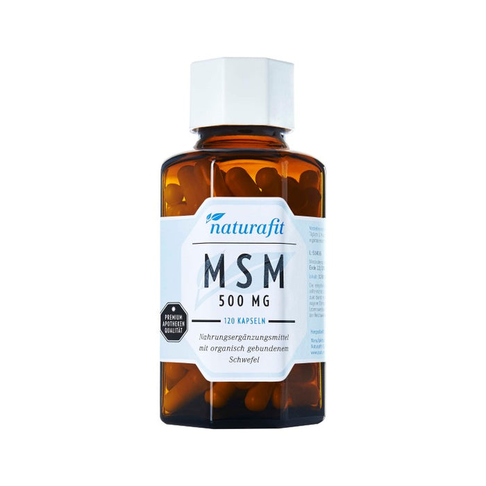 naturafit MSM 500 mg Kapseln, 120 pc Capsules