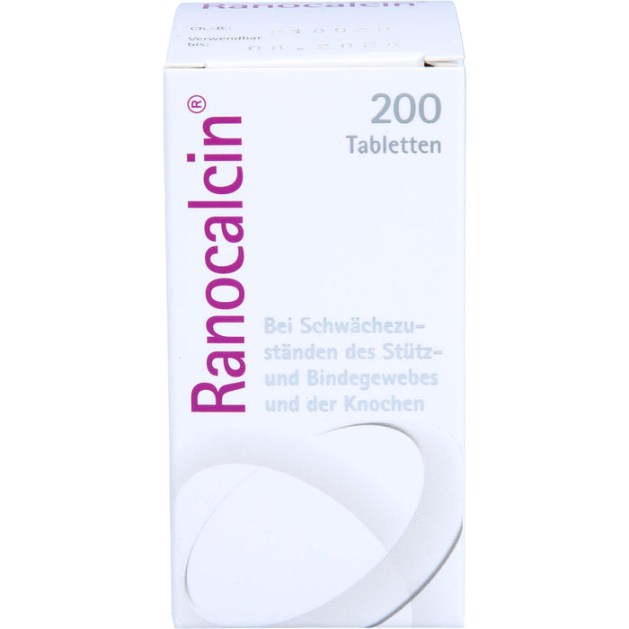 Ranocalcin Tabletten bei Schwächezuständen des Stütz- und Bindegewebes, 200 St. Tabletten