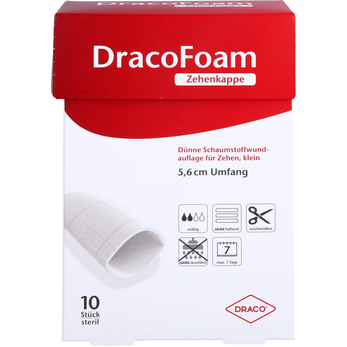 DracoFoam Zehenkappe Schaumstoffverband, 10 St VER