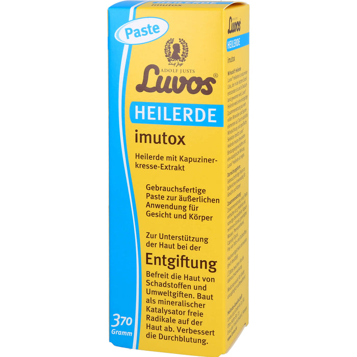 Luvos Heilerde imutox Paste  zur Unterstützung der Haut bei der Entgiftung, 370 g Paste