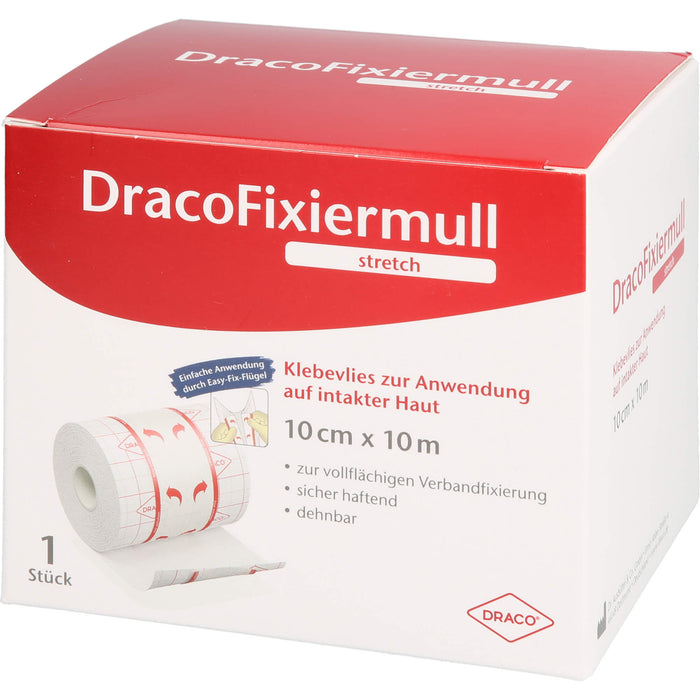 DracoFixiermull stretch 10cm x 10m, 1 St PFL