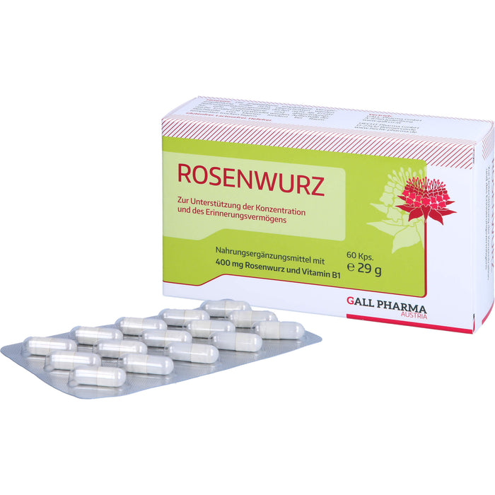 GALL PHARMA Rosenwurz 400 mg GPH Kapseln, 60 pc Capsules