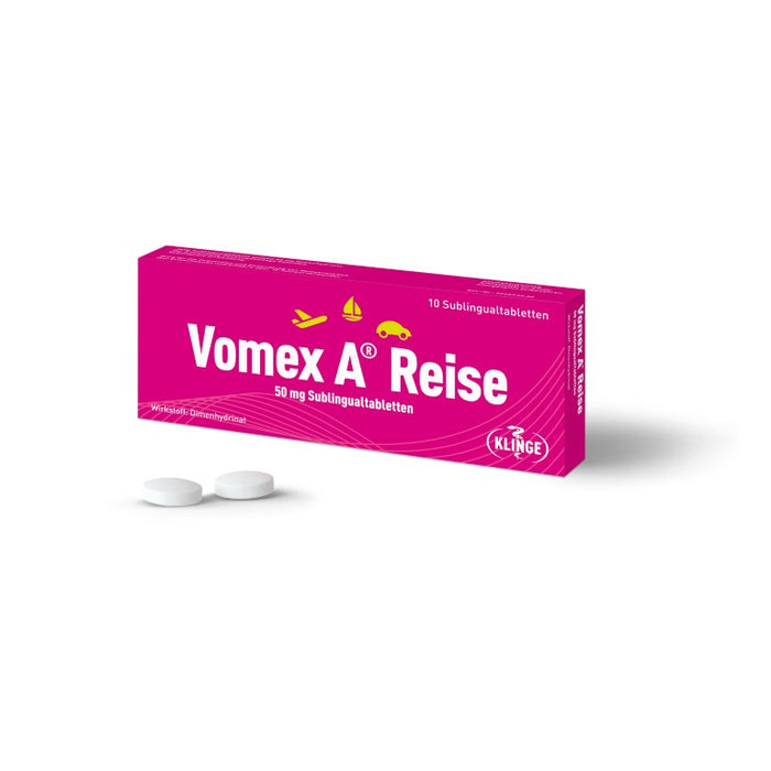 Vomex A Reise 50 mg Sublingualtabletten, 10 pc Tablettes