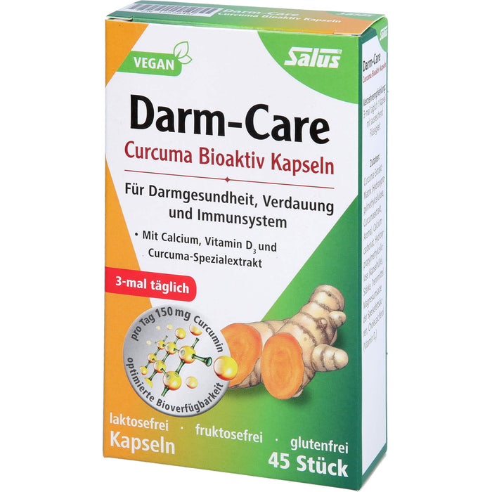 Salus Darm-Care Curcuma Bioaktiv Kapseln für Darmgesundheit, Verdauung und Immunsystem, 45 pc Capsules