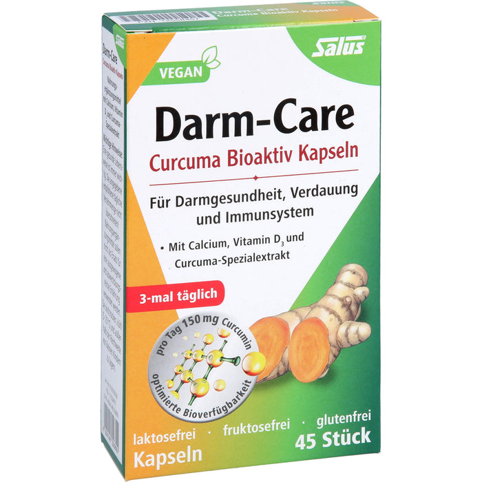 Salus Darm-Care Curcuma Bioaktiv Kapseln für Darmgesundheit, Verdauung und Immunsystem, 45 St. Kapseln