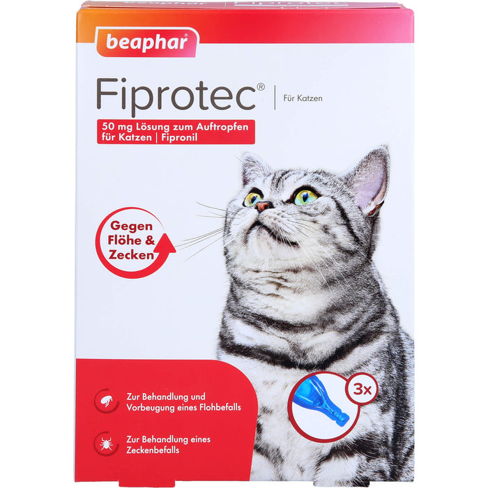 Fiprotec 50mg Katzen, 3X0.50 ml TRO