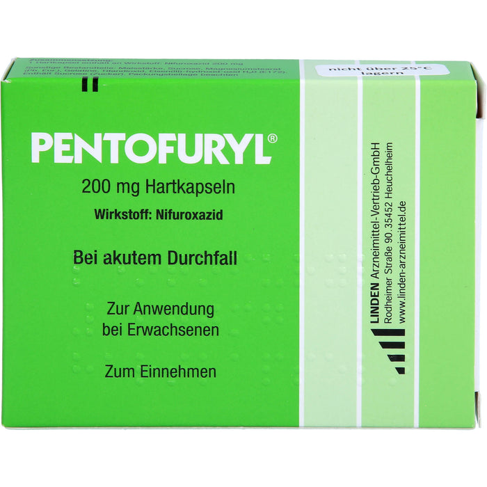 PENTOFURYL 200 mg Kapseln bei akutem Durchfall, 12 pcs. Capsules