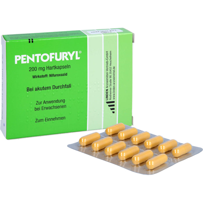PENTOFURYL 200 mg Kapseln bei akutem Durchfall, 12 pcs. Capsules