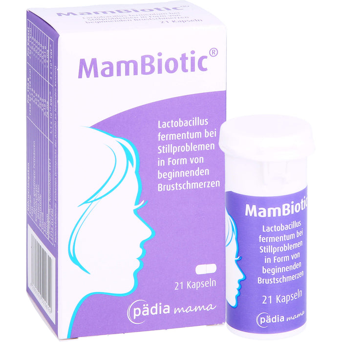 MamBiotic für Stillende mit Brustschmerzen Kapseln, 21 pcs. Capsules