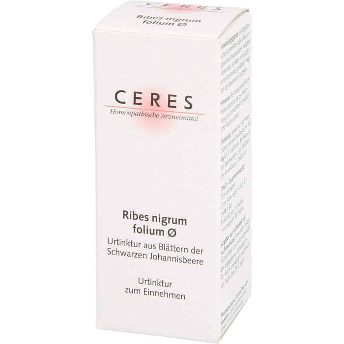 CERES Ribes nigrum folium Urtinktur, 20 ml Lösung