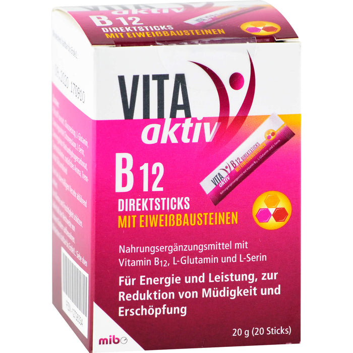 Vita aktiv B 12 Direktsticks, 20 pcs. Sachets