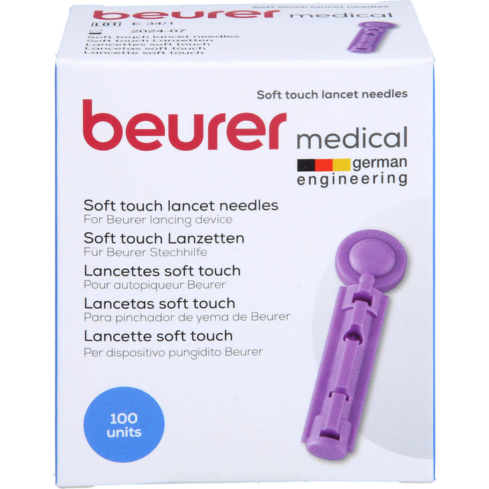 BEURER Lanzetten soft touch/33 G für BZGM, 100 St LAN