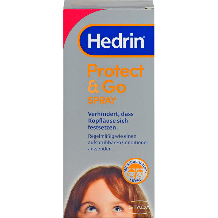 Hedrin Protect & Go Spray verhindert, dass Kopfläuse sich festsetzen, 120 ml Solution