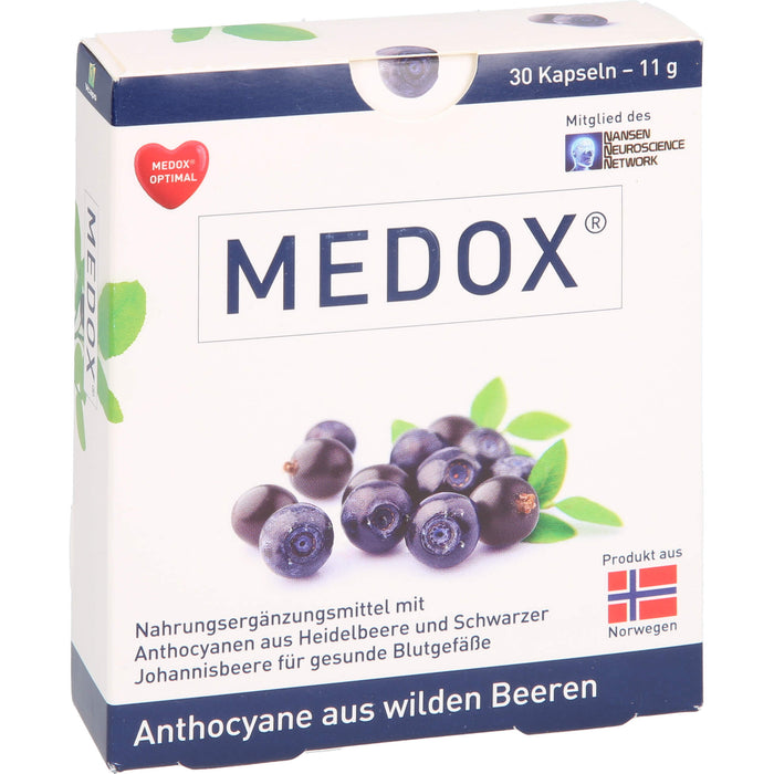 MEDOX - Anthocyane aus wilden Beeren, 30 St KAP