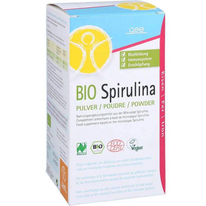 Gse Spirulina Bio Naturlan, 200 g PUL