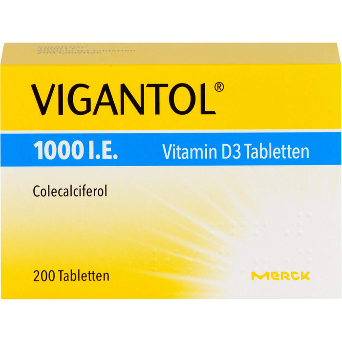 VIGANTOL 1000 I.E. Vitamin D3 Tabletten, 200 pcs. Tablets