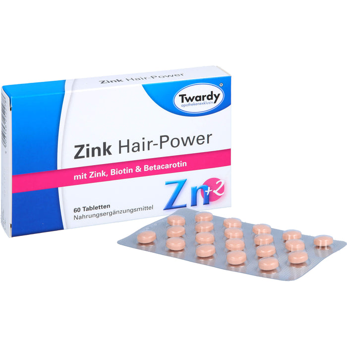 Twardy Zink Hair-Power Tabletten, 60 pc Tablettes