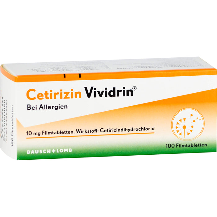 Cetirizin Vividrin 10 mg Filmtabletten, 100 St FTA