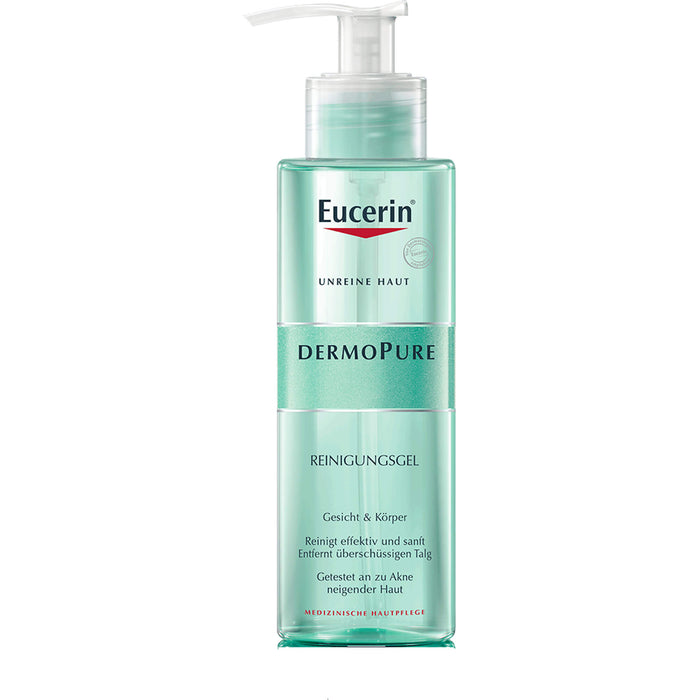 Eucerin Dermo Pure Reinigungsgel für unreine Haut, 200 ml Gel