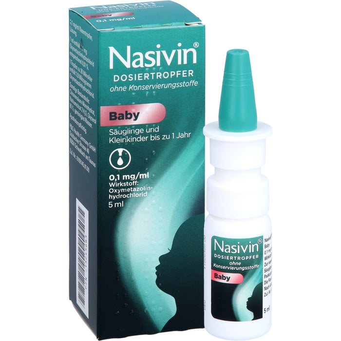 Nasivin Dosiertropfer ohne Konservierungsstoffe Baby, 5 ml Solution