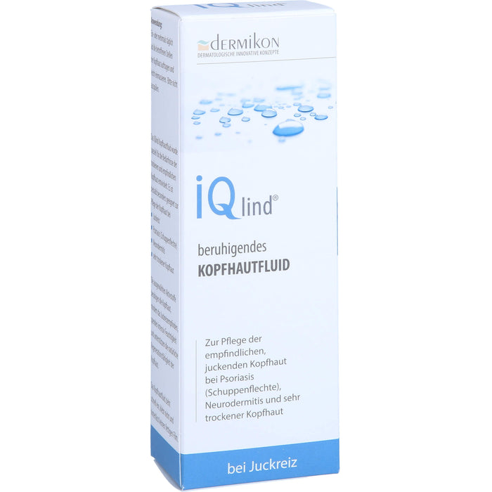 iQlind beruhigendes Kopfhautfluid zur Pflege der empfindlichen, juckenden Kopfhaut bei Psoriasis (Schuppenflechte), Neurodermitis und sehr trockener Kopfhaut, 50 ml Solution