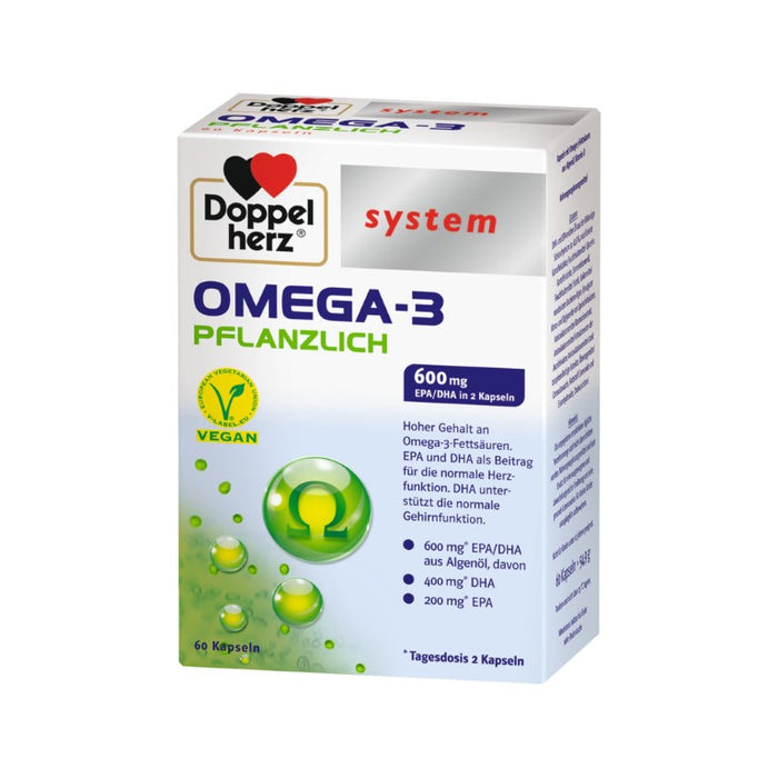 Doppelherz system OMEGA-3 PFLANZLICH, 60 pc Capsules