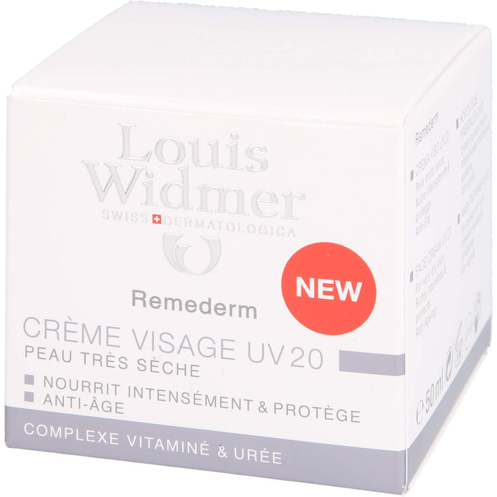 Louis Widmer Remederm Gesichtscreme UV 20, 50 ml Cream