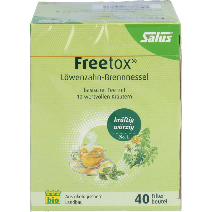 Salus Freetox Löwenzahn-Brennnessel basischer Kräutertee, 40 pcs. Filter bag