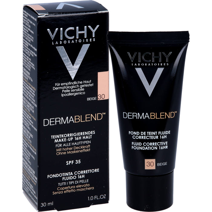 VICHY Dermablend korrigierendes Fluid Make-Up 30 Beige, 30 ml Crème