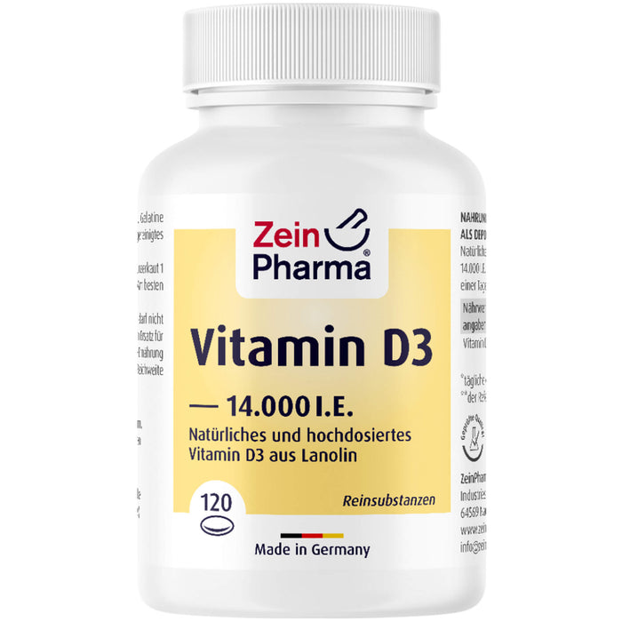 Vitamin D3 14,000 IE Softgel ZeinPharma, 120 St WKA