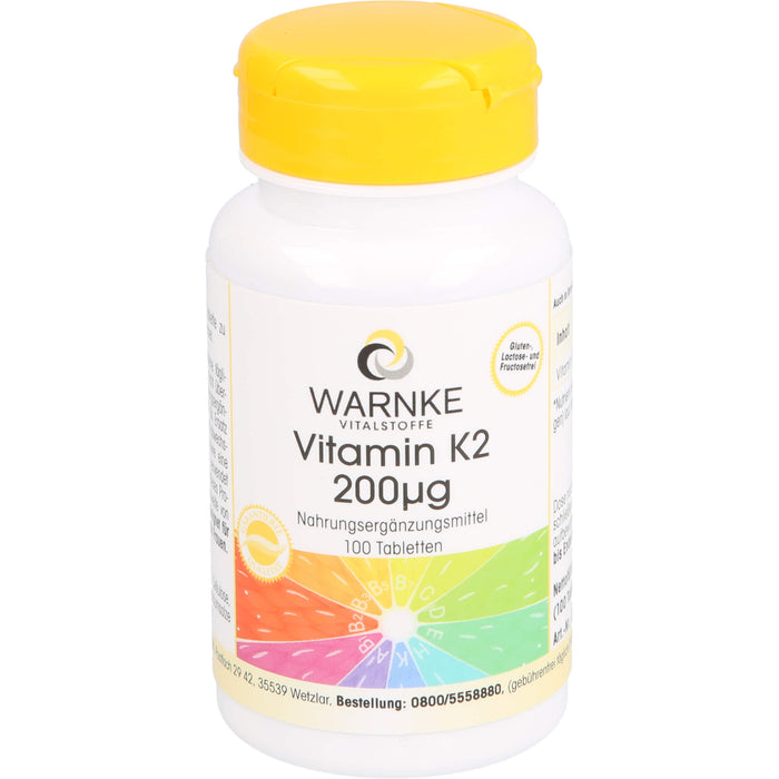 WARNKE Vitamin K2 200 µg Tabletten, 100 pc Tablettes