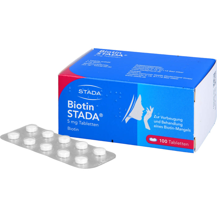 Biotin STADA 5 mg Tabletten, 100 pcs. Tablets