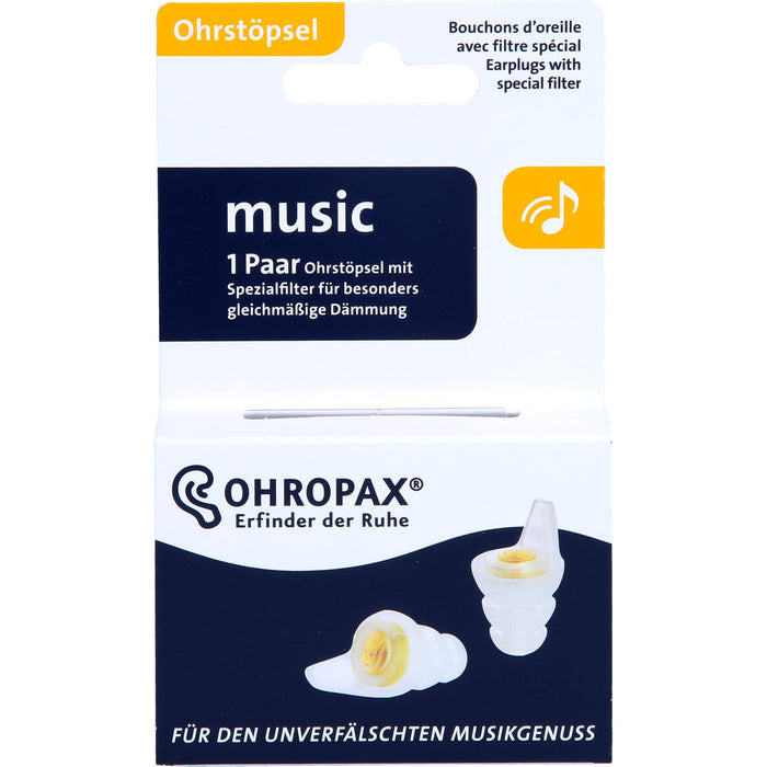 OHROPAX music Ohrstöpsel mit Spezialfilter, 2 pcs. Earplugs