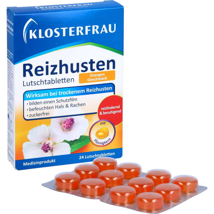 KLOSTERFRAU Reizhusten Lutschtabletten Orangen Geschmack, 24 pc Tablettes