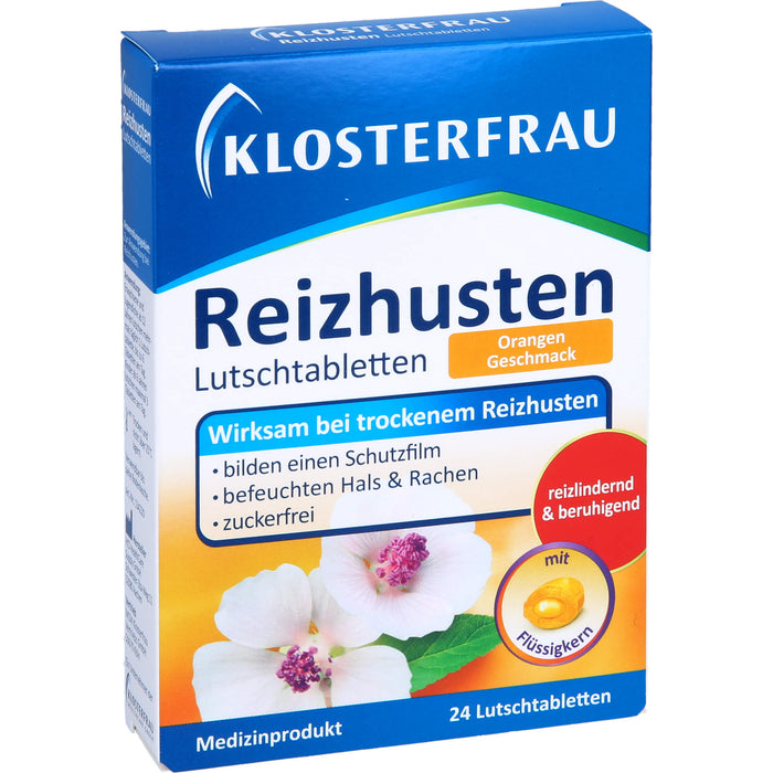 KLOSTERFRAU Reizhusten Lutschtabletten Orangen Geschmack, 24 pc Tablettes