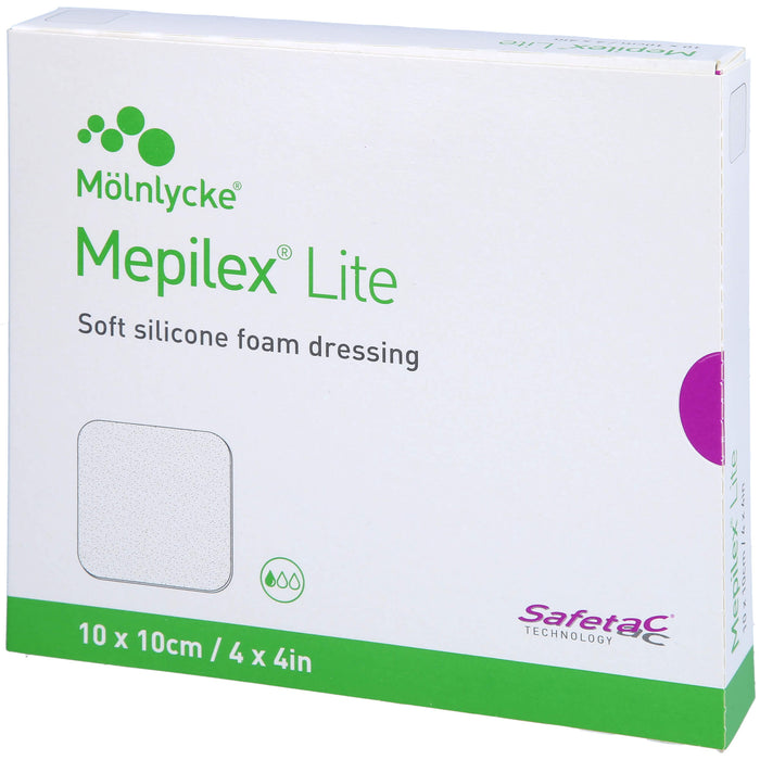 MEPILEX Lite 10x10 cm Schaumverband steril, 5 St VER